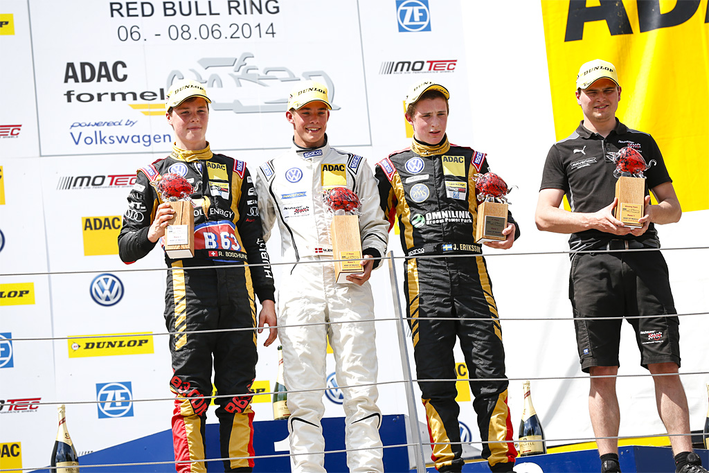 Ralph Boschung, Mikkel Jensen og Joel Eriksson
(Foto: ADAC)